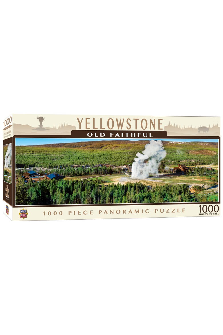Old Faithful 1000pc Panoramic Puzzle, Main, color, Multicolor