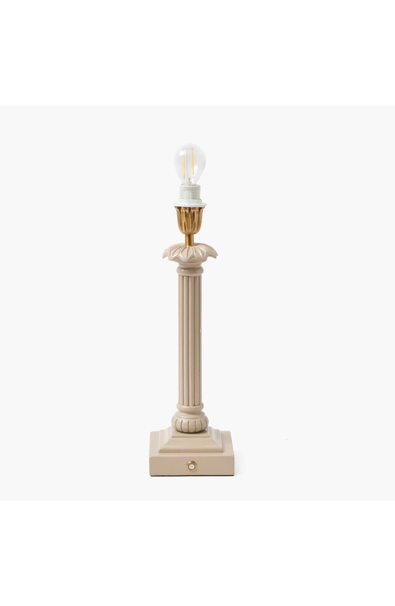 Mrs. Alice Putty Corinthian Lacquer Rechargeable Lamp, Main, color, Putty