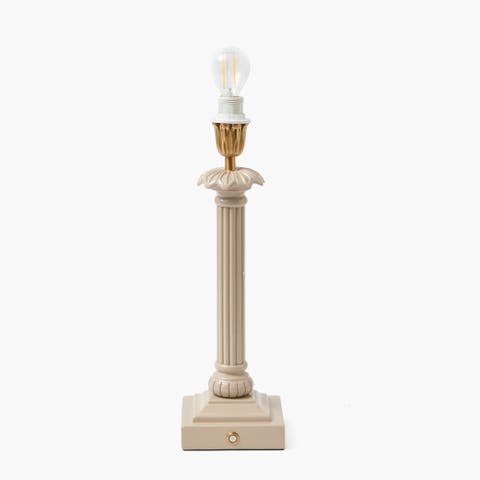 Putty Corinthian Lacquer Rechargeable Lamp