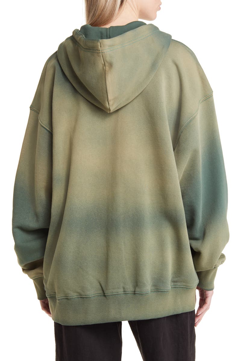 BDG Urban Outfitters Acid Wash Cotton Blend Zip Front Hoodie, Alternate, color, 