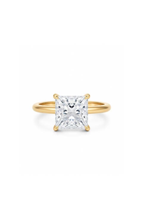 Princess Cut Cubic Zirconia Solitaire Ring
