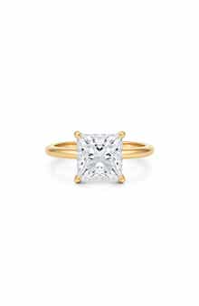 Princess Cut Cubic Zirconia Solitaire Ring