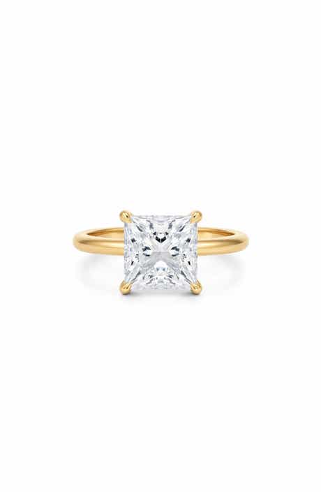 Princess Cut Cubic Zirconia Solitaire Ring