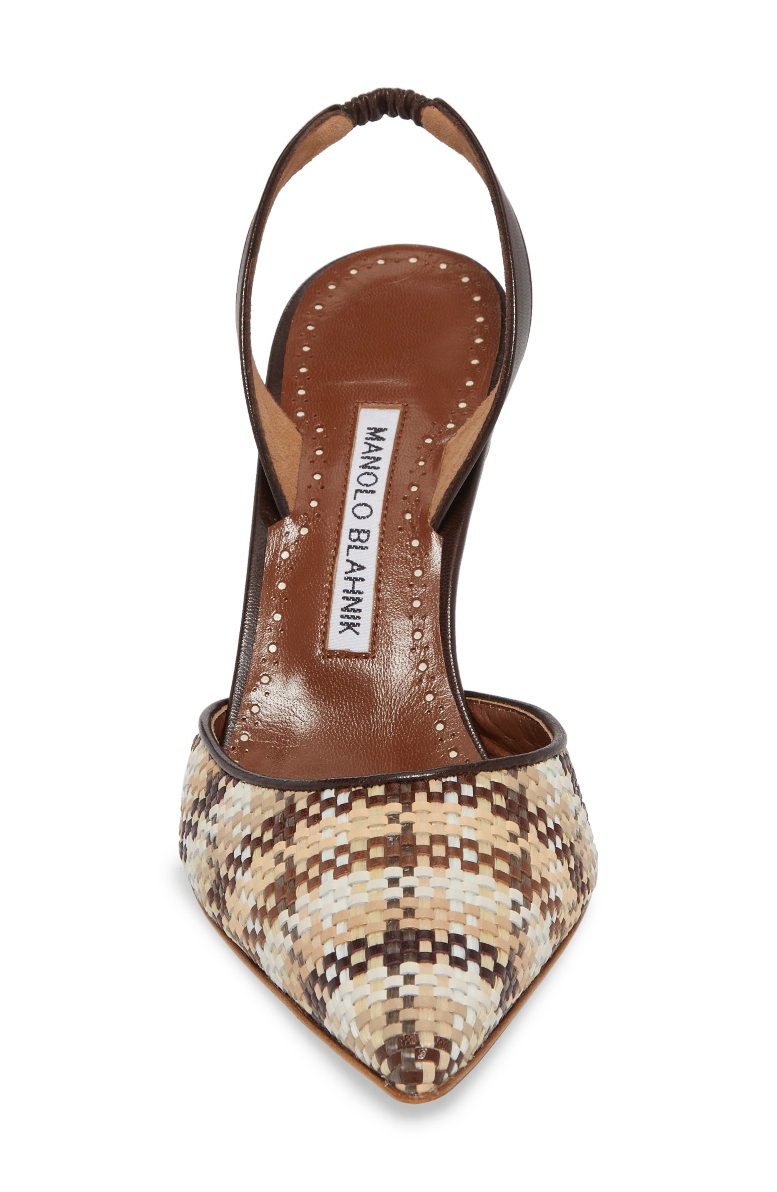 Manolo Blahnik Carolyne Slingback Pump, Alternate, color, 