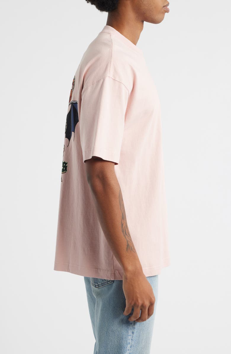 AllSaints Blade Graphic Cotton T-Shirt, Alternate, color, Mauve Pink