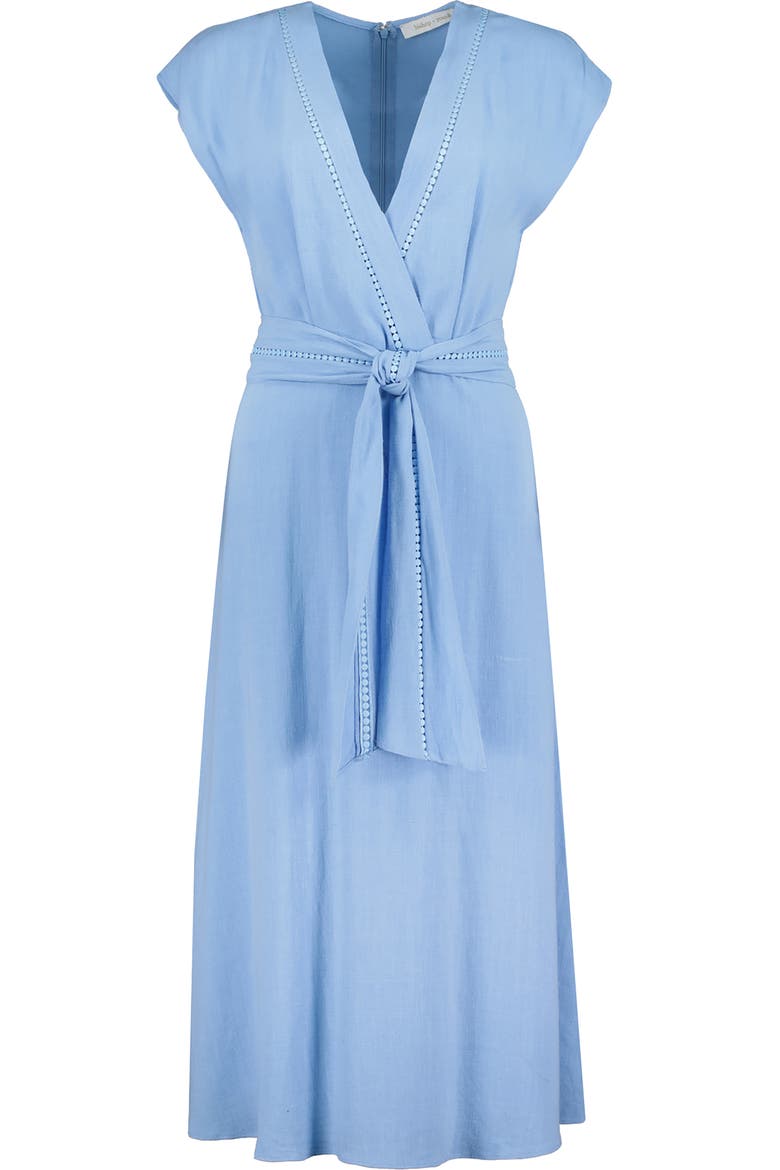 Salerno Trim Detail Dress, Alternate, color, Coastal Blue