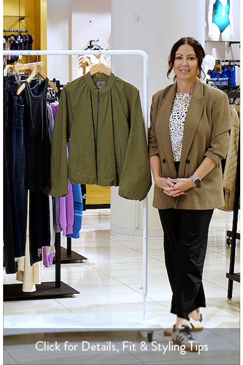 Lainey Ruched Bomber Jacket video