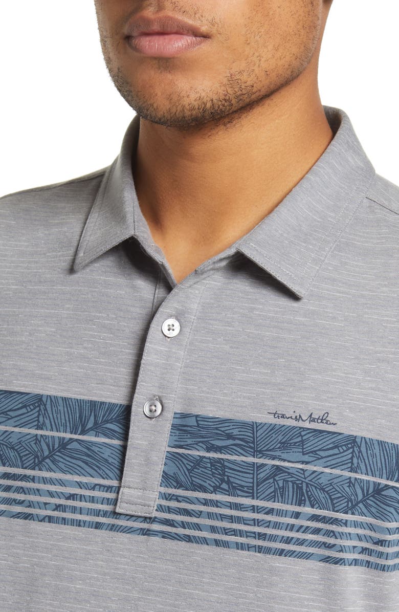 TravisMathew River Town Stripe Stretch Golf Polo, Alternate, color,