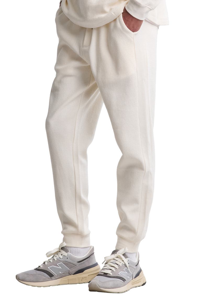 Waffle Knit Thermal Joggers, Alternate, color, CREAM