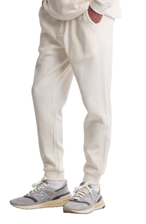 Barefoot Dreams Waffle Knit Thermal Joggers In White