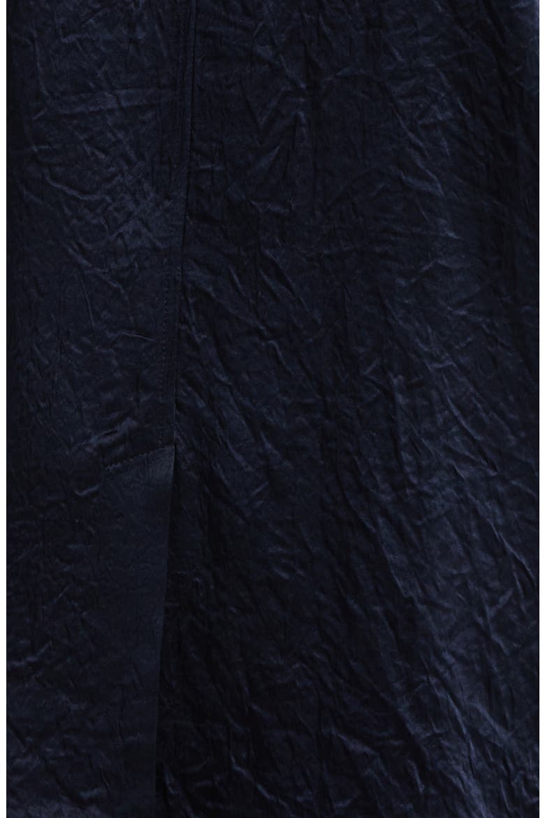 Crinkled Satin Blazer, Alternate, color, INK