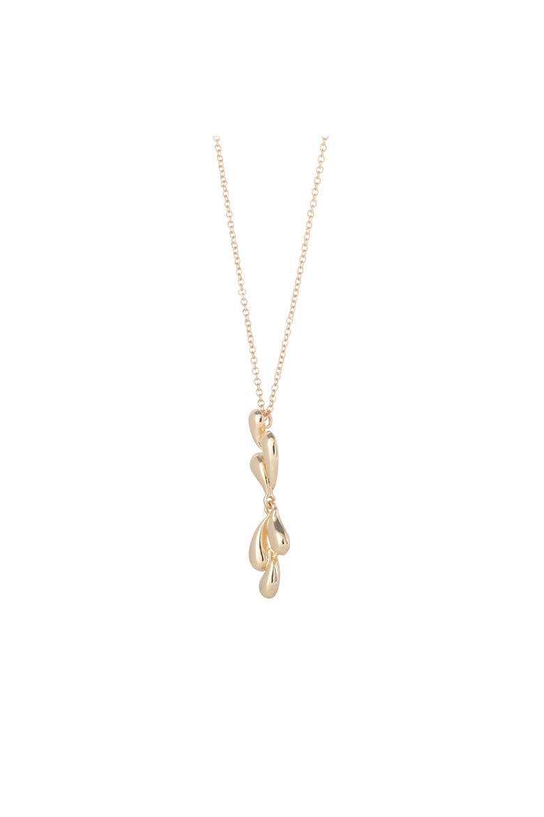 Sculptural Heart Pendant Necklace, Alternate, color, Gold