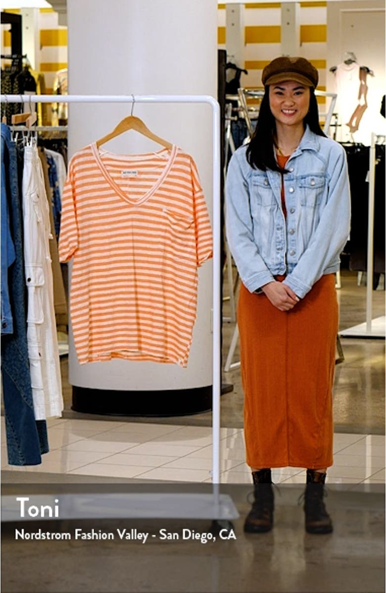 All I Need Stripe Linen & Cotton T-Shirt, sales video thumbnail