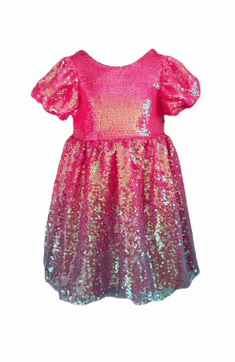 Bubble Gum Shimmer Sequin Dress