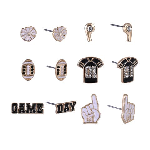 Game Day Cheer 6pk Earring Set