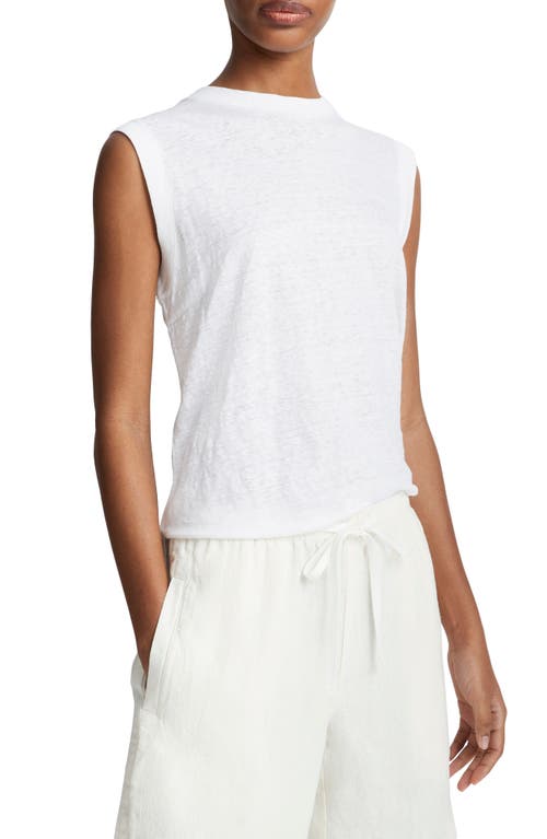Vince Pima Cotton Muscle Tee In Off White