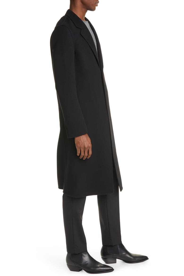 Double Face Cashmere Coat, Alternate, color, BLACK