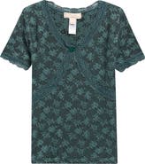 Walking on Sunshine Kids' Seamless Lace Trim T-Shirt