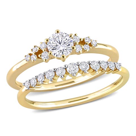 3/4 CTW Diamond Bridal Ring Set 10k