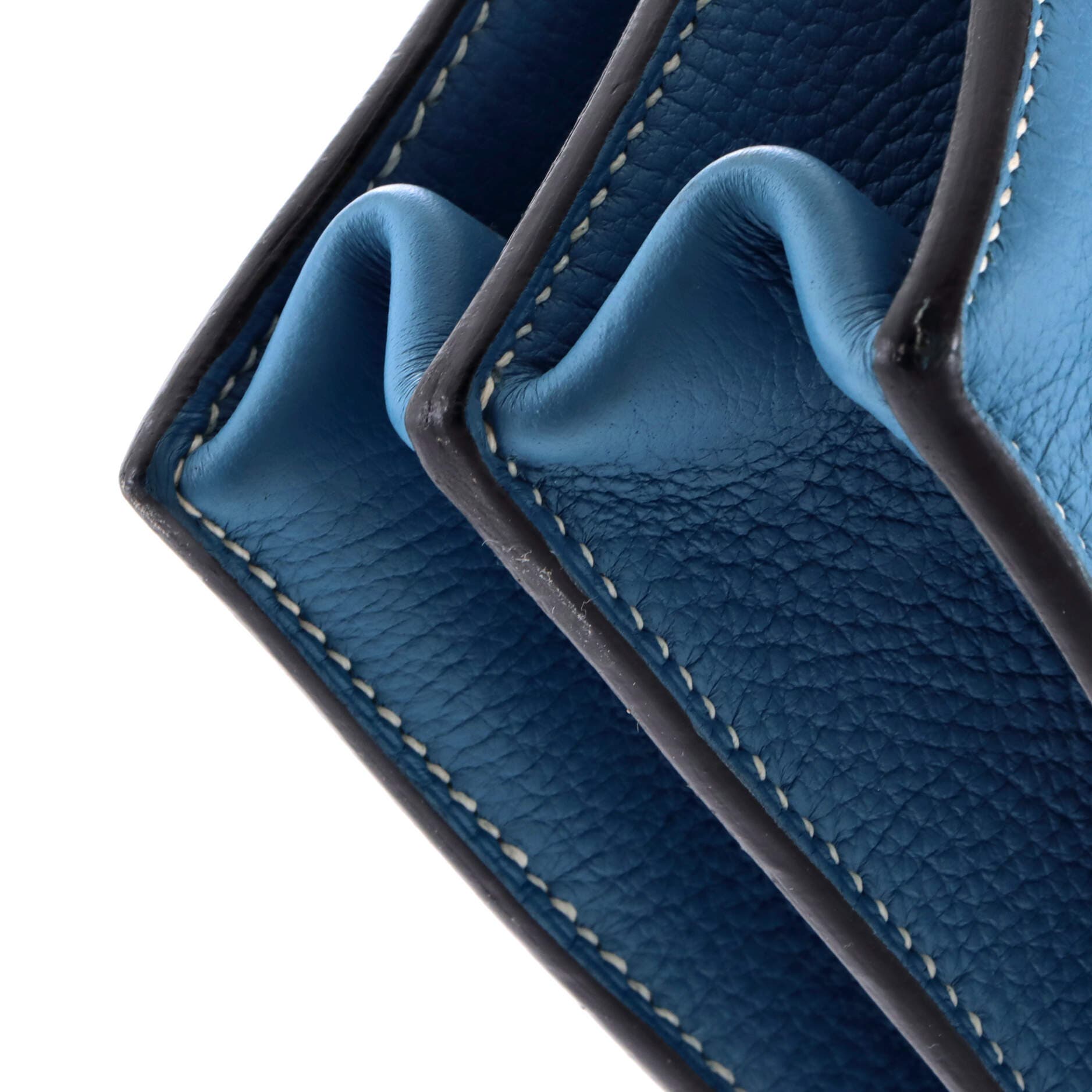 Pre-Owned Hermes Sac a Depeches Bag Togo 38, Alternate, color, Bleu Jean