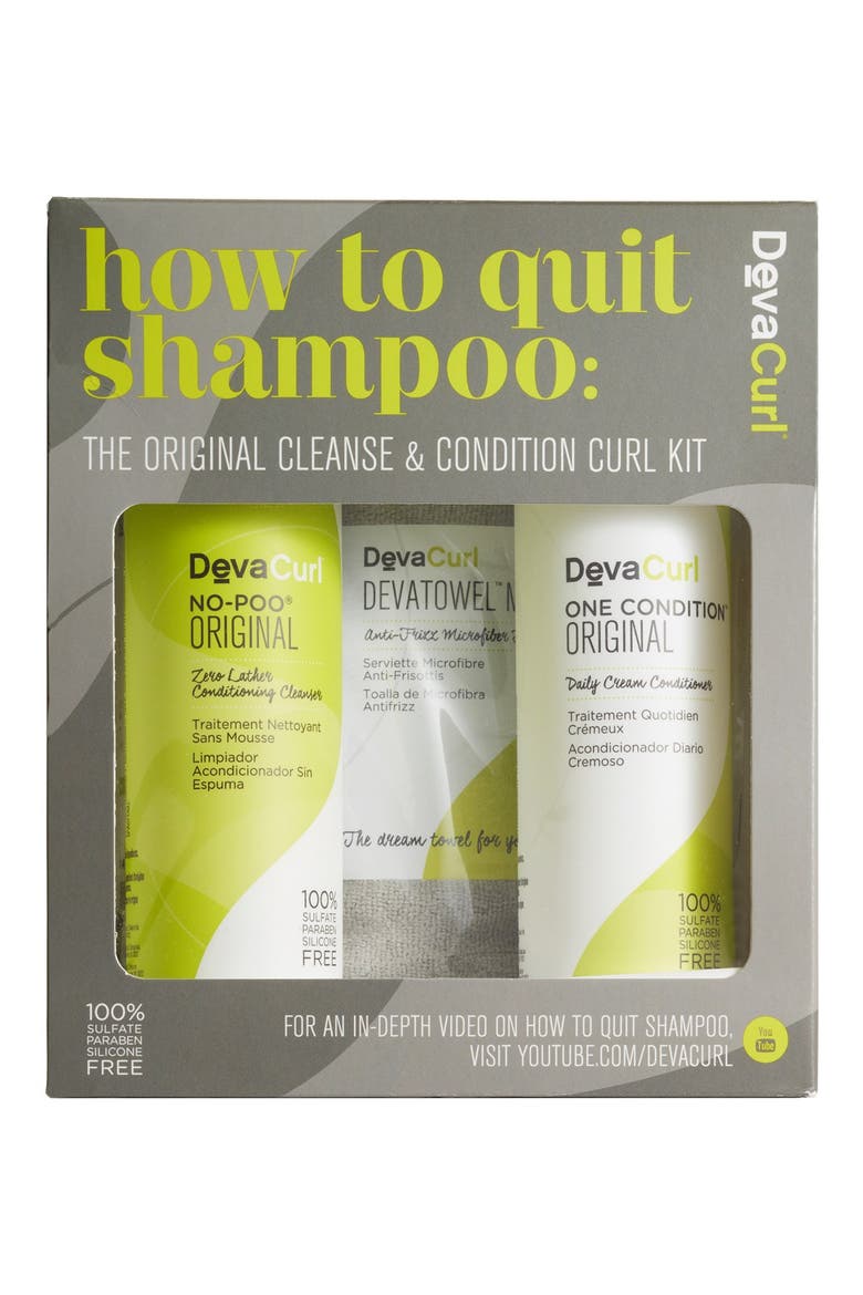 How to Quit Shampoo The Cleanse & Condition Curl Kit, Main, color, NO COLOR
