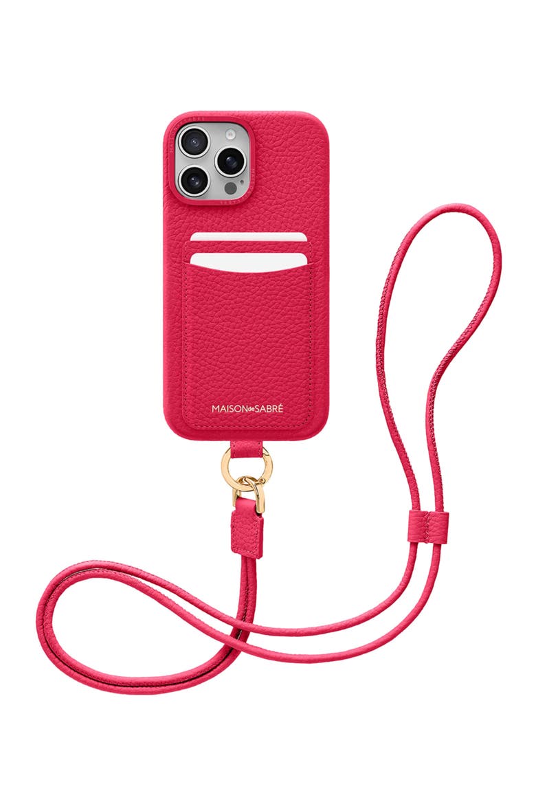 Sling Phone Case iPhone 16 Pro, Alternate, color, Shibuya Fuchsia