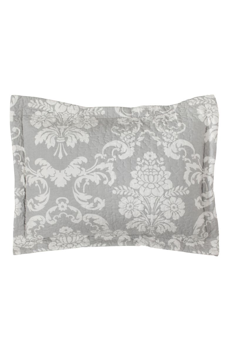 Laura Ashley Venetia Twin Quilt & Sham Set, Alternate, color, Grey
