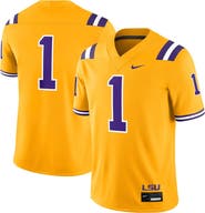 Nike Men's Nike #1 Gold LSU Tigers Alternate Game Jersey