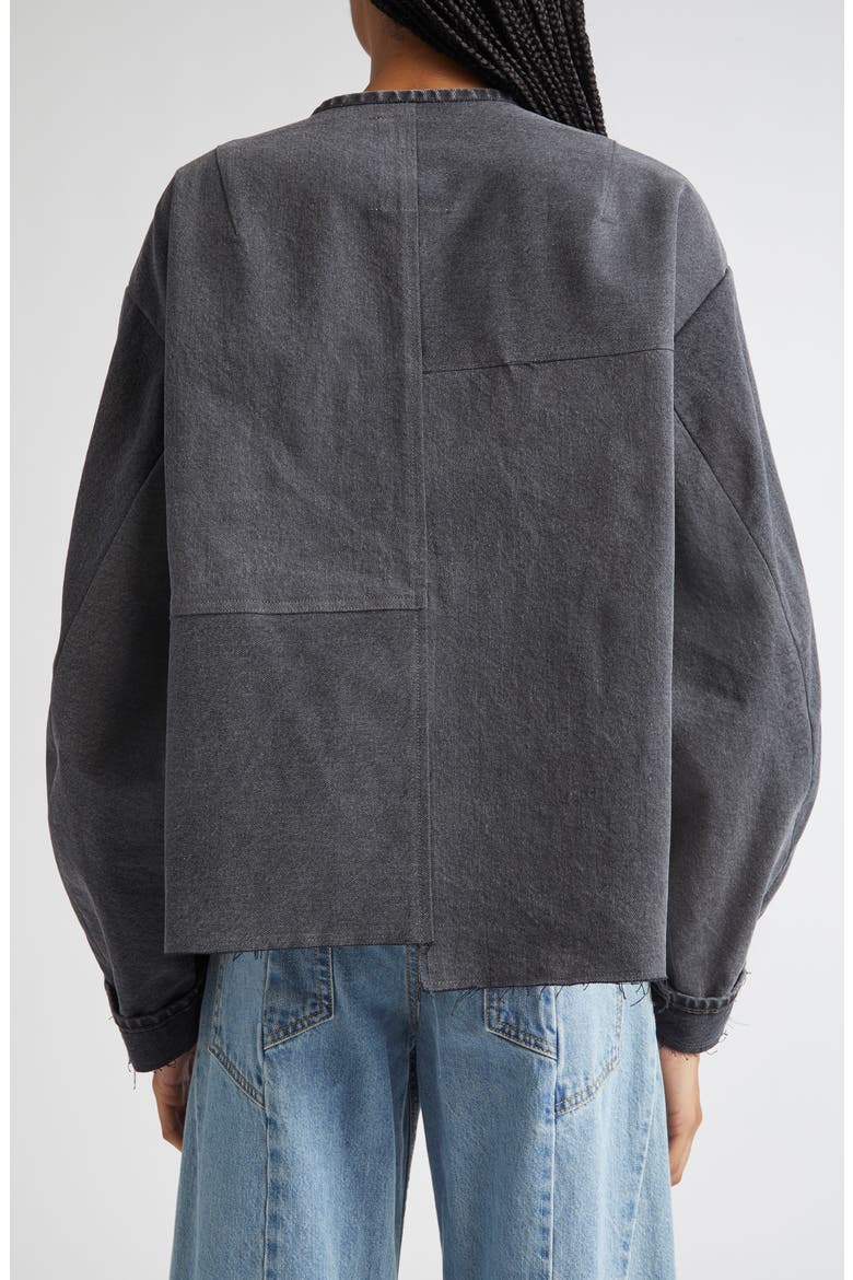 Remake Denim Military Mark II Jacket, Alternate, color, BLACK