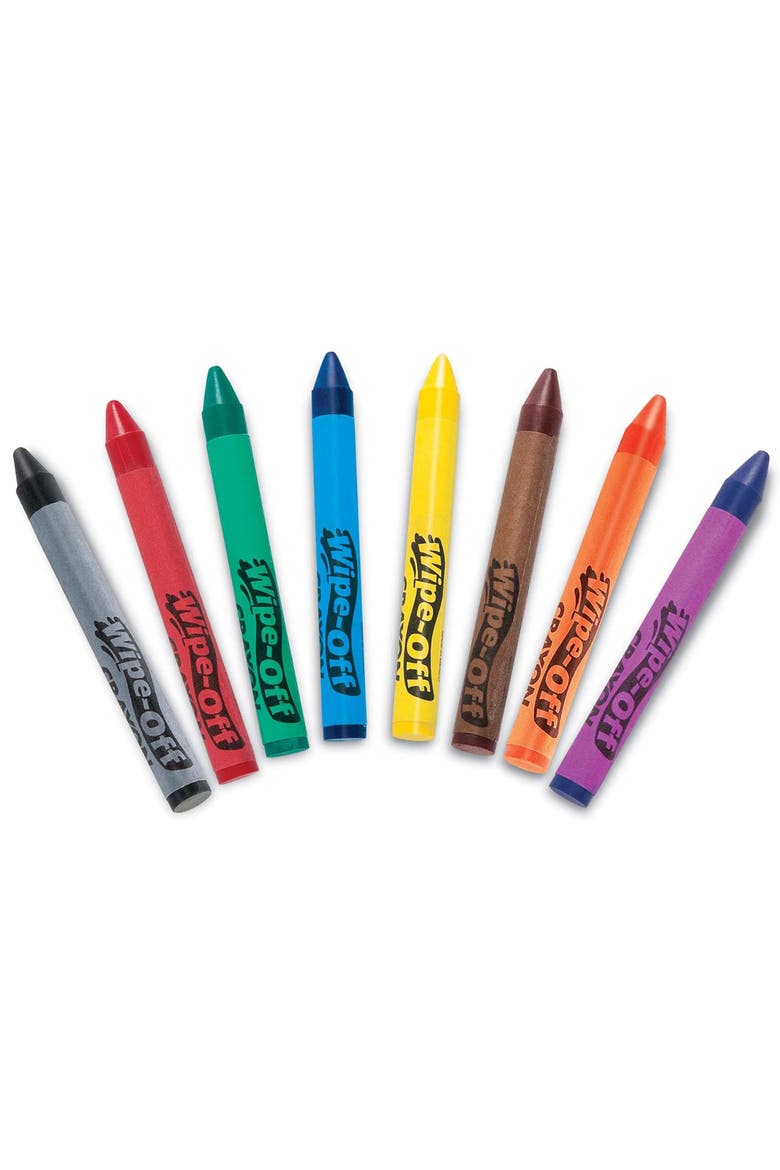Printing Reusable Book & Crayons, Alternate, color, Multicolored