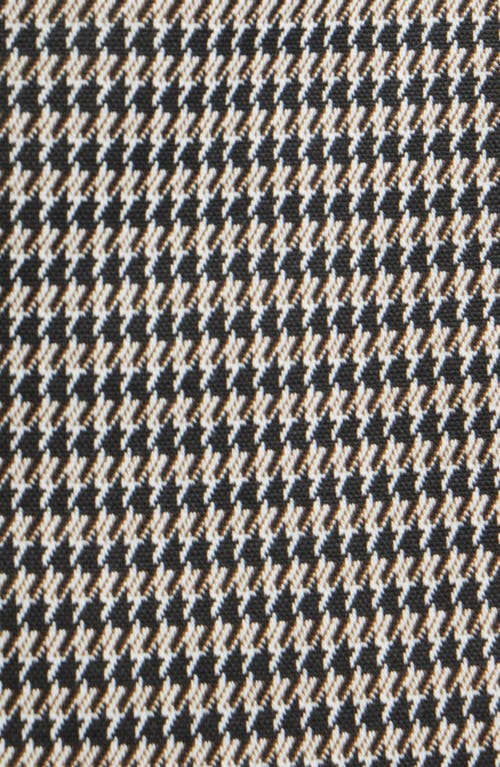 Ak Anne Klein Houndstooth Jacquard Knit Jacket In Black