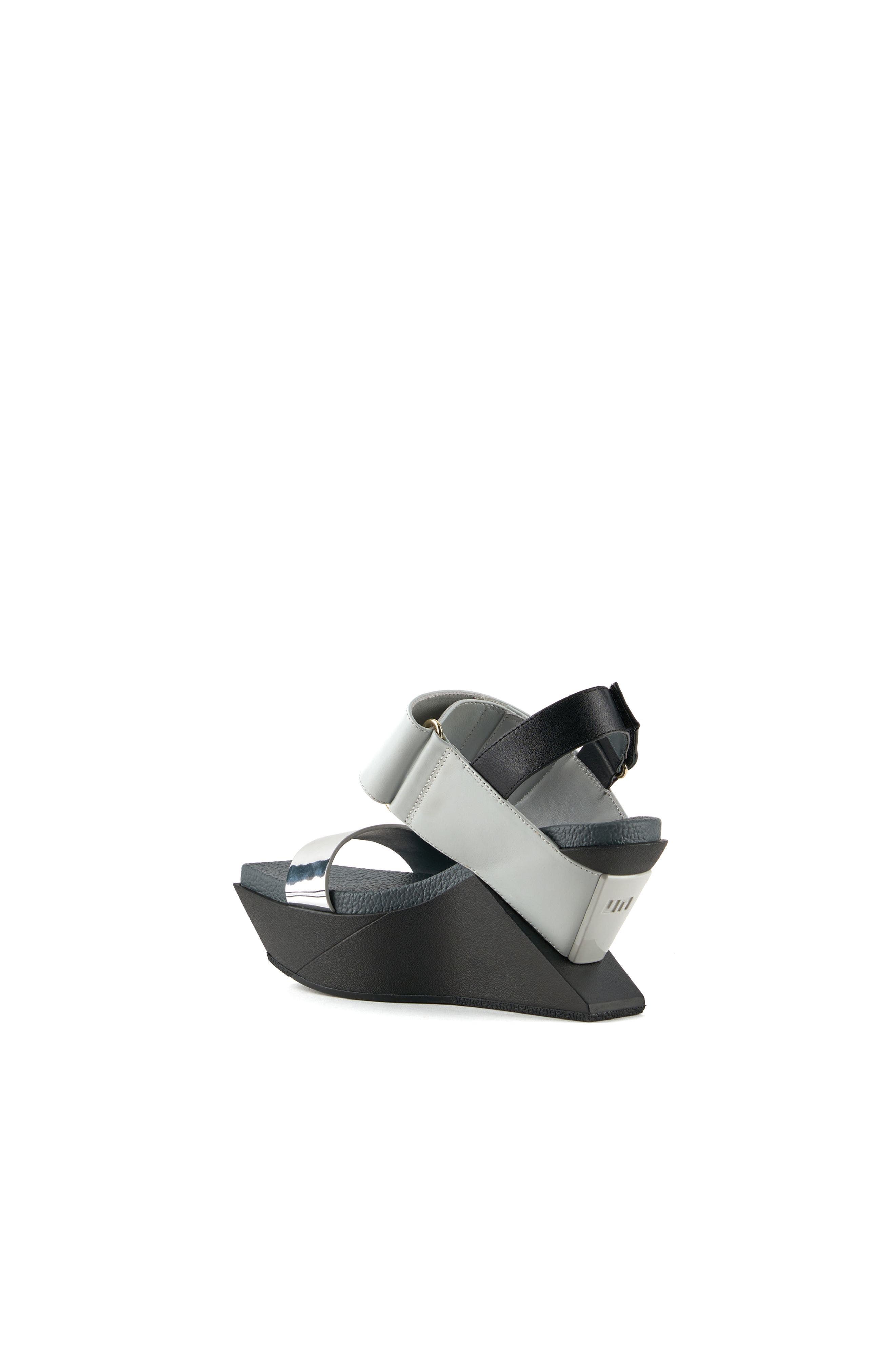 United Nude Delta Wedge Sandal, Alternate, color, Steel