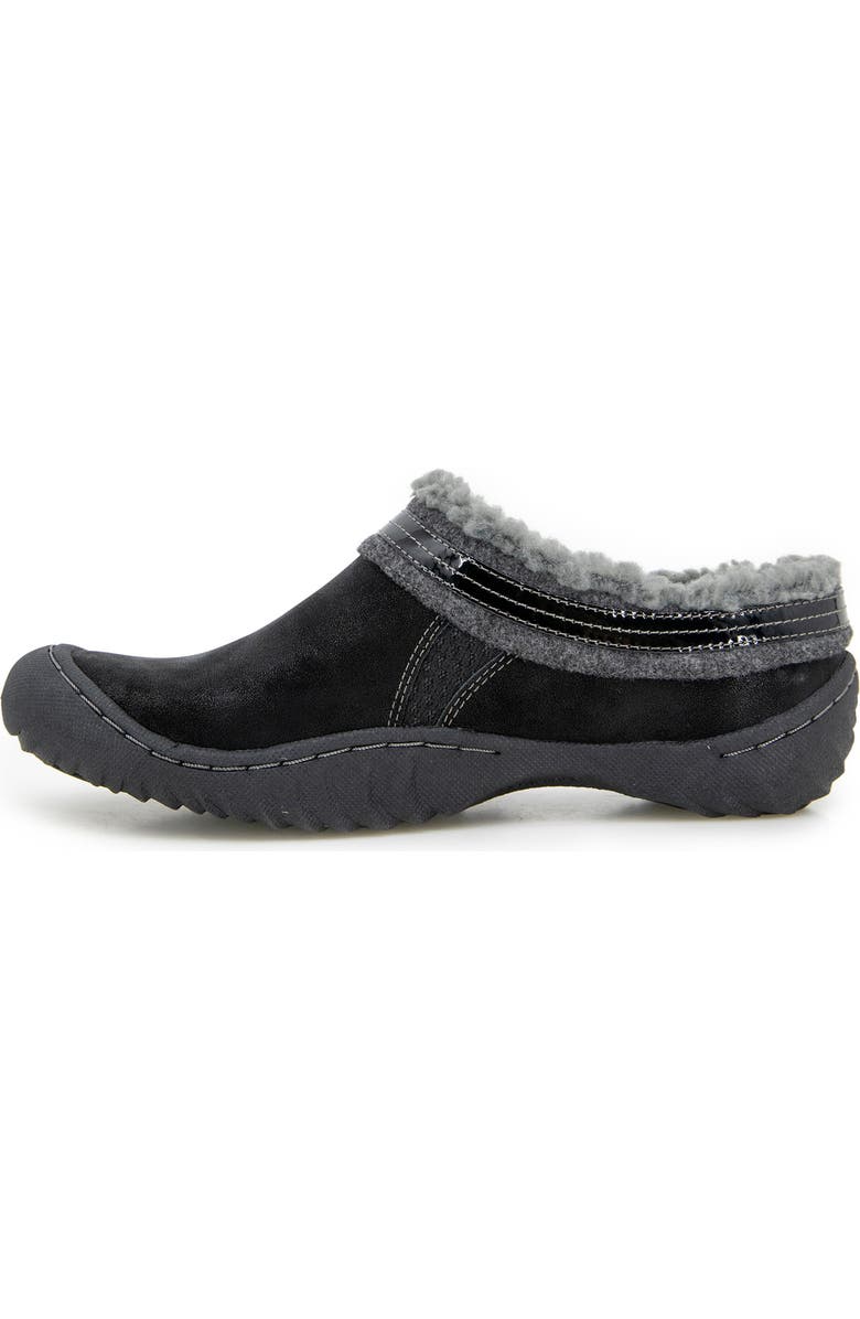 JBU Ginger Faux Fur Lined Clog, Alternate, color, Black