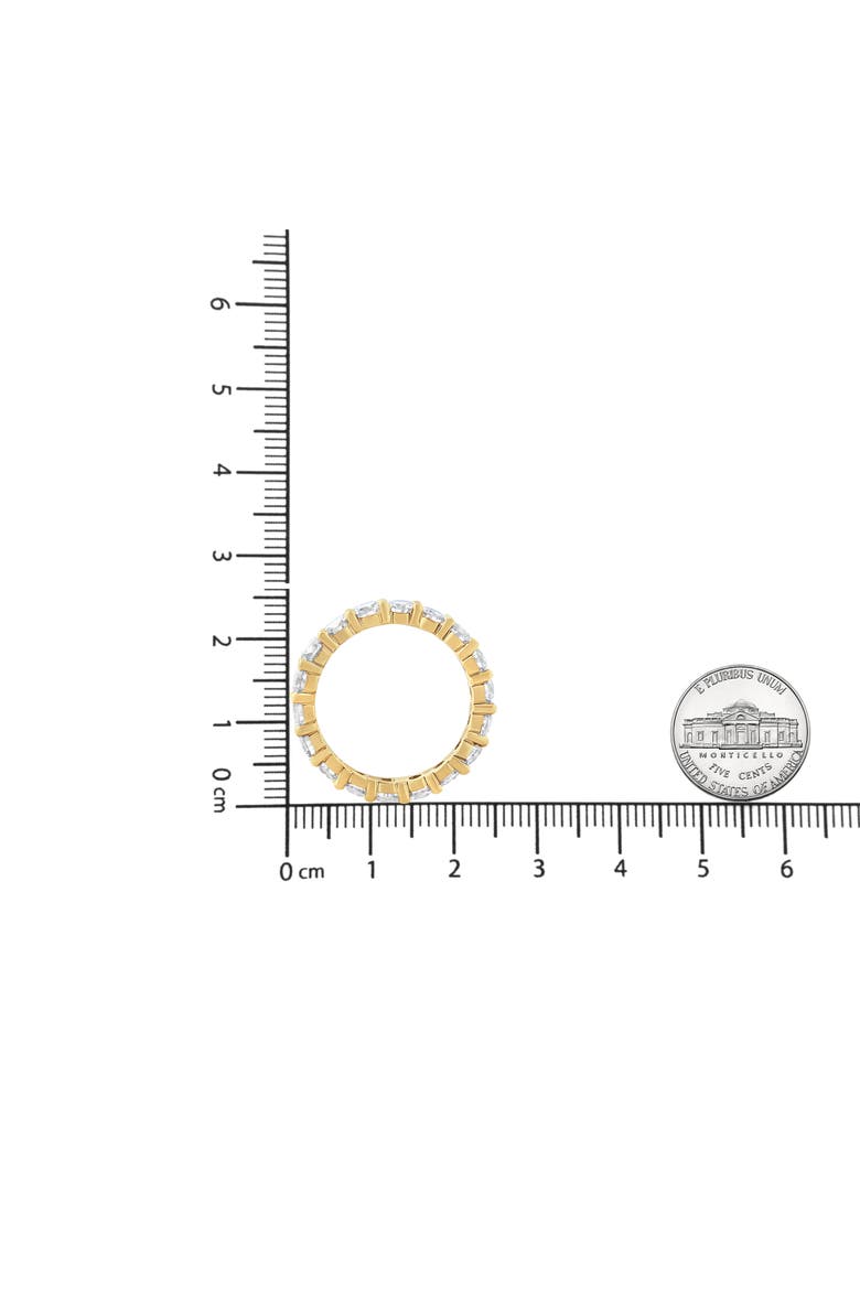 14K Yellow Gold 3.00 Cttw Shared Prong Set Round Cut Diamond Eternity Band, Alternate, color, Yellow