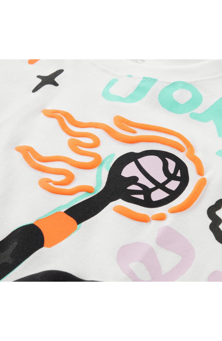 Jordan Kids' Merch Allover Print T-Shirt, Alternate, color, White