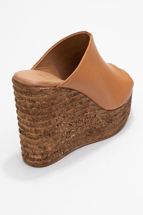 Forever & Always Shoes Nelly Leather Platform Sandal In Brown