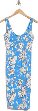 Diane von Furstenberg Socrates Floral Sleeveless Sheath Dress