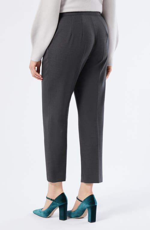 Marina Rinaldi Candore Stretch Virgin Wool Pants In Black