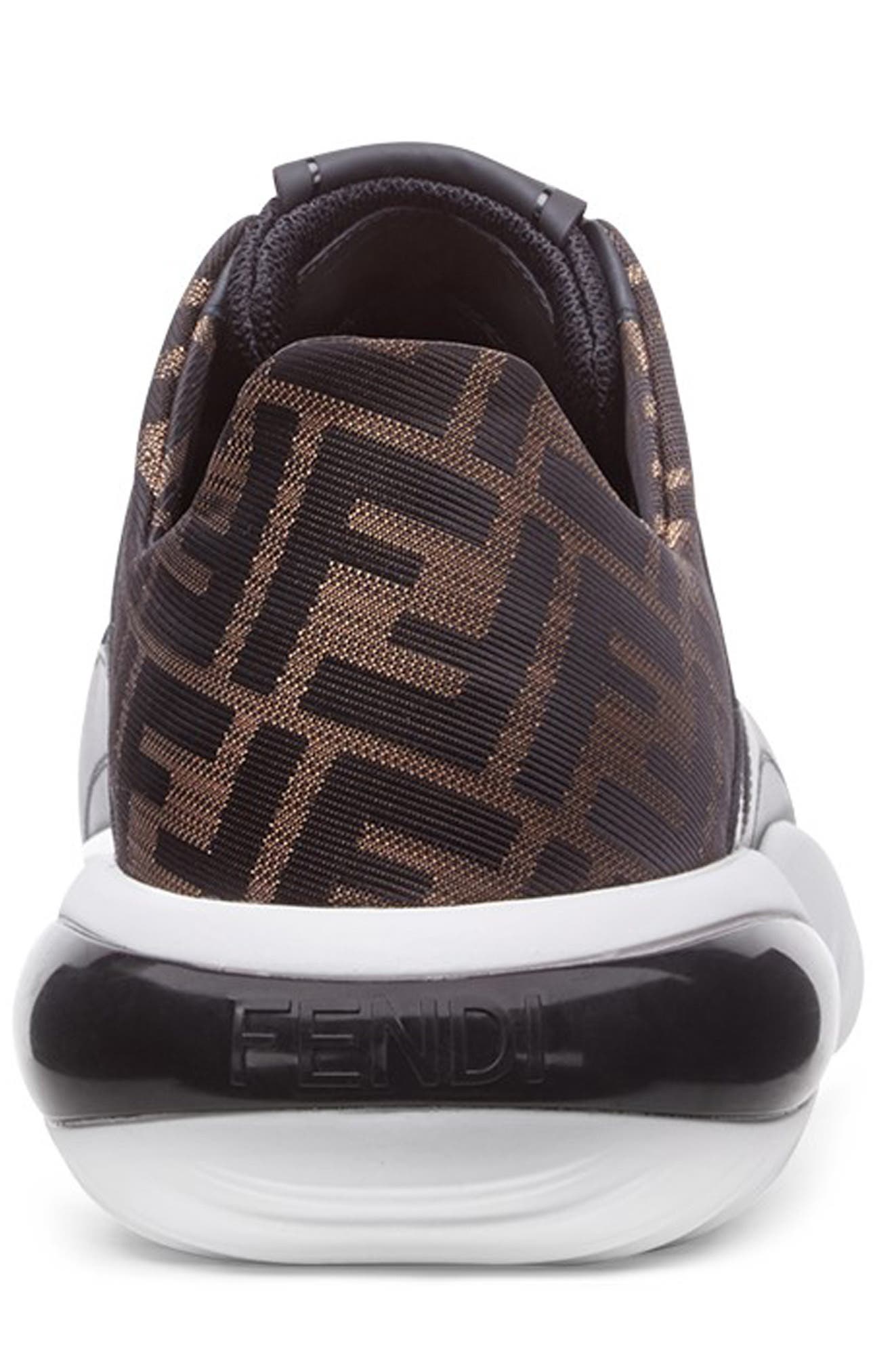 Fendi FF Mid Top Sneaker, Alternate, color, 
