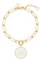 Callie Initial Enamel Pendant Bracelet
