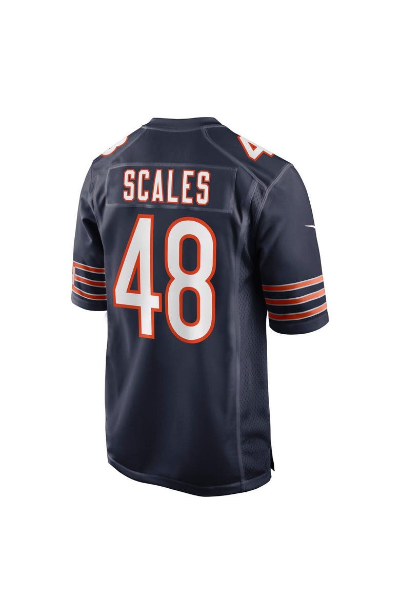 Nike Men's Nike Patrick Scales Navy Chicago Bears Game Jersey, Alternate, color,
