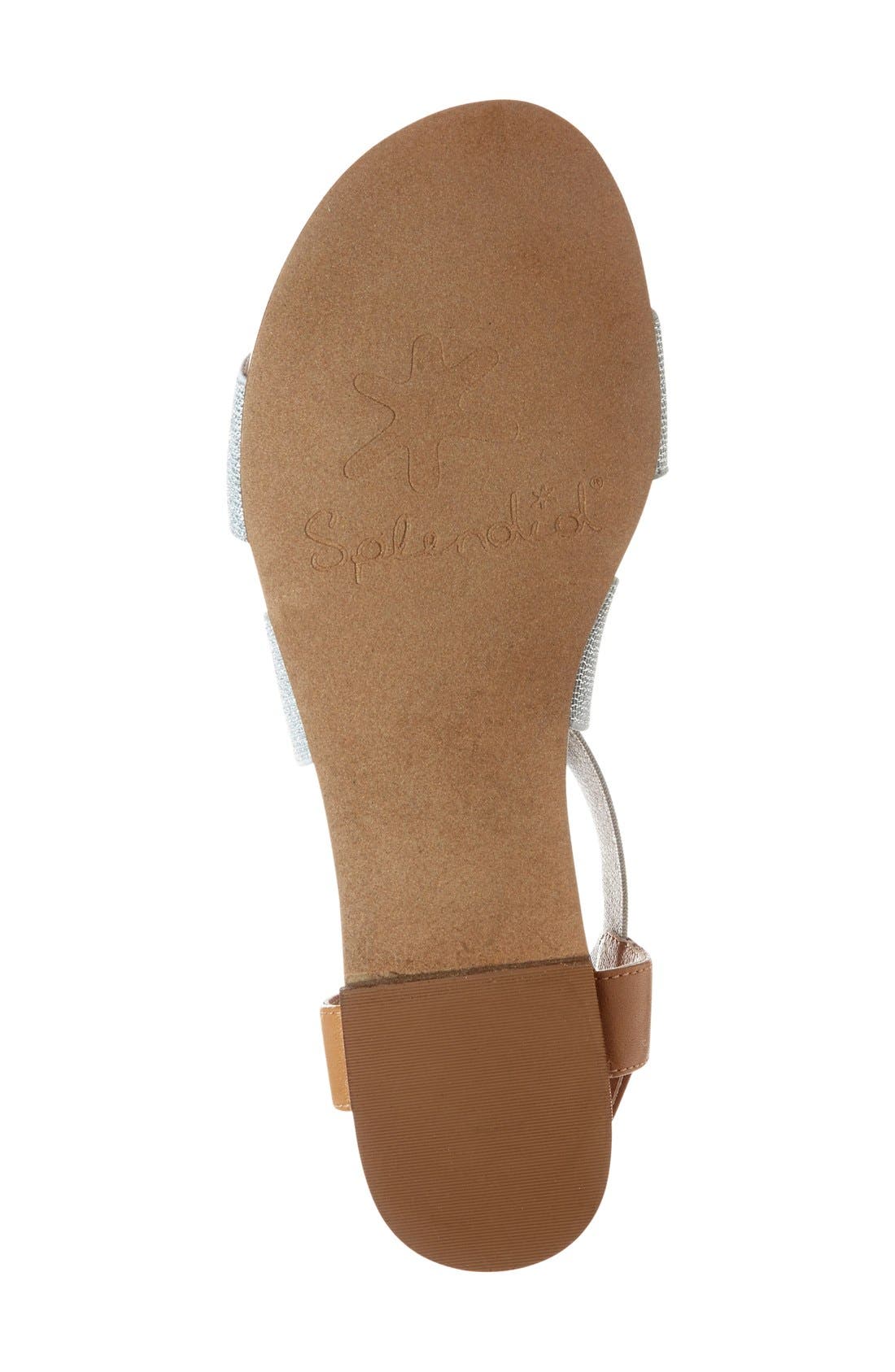 'Cassandra' Sandal, Alternate, color, SILVER