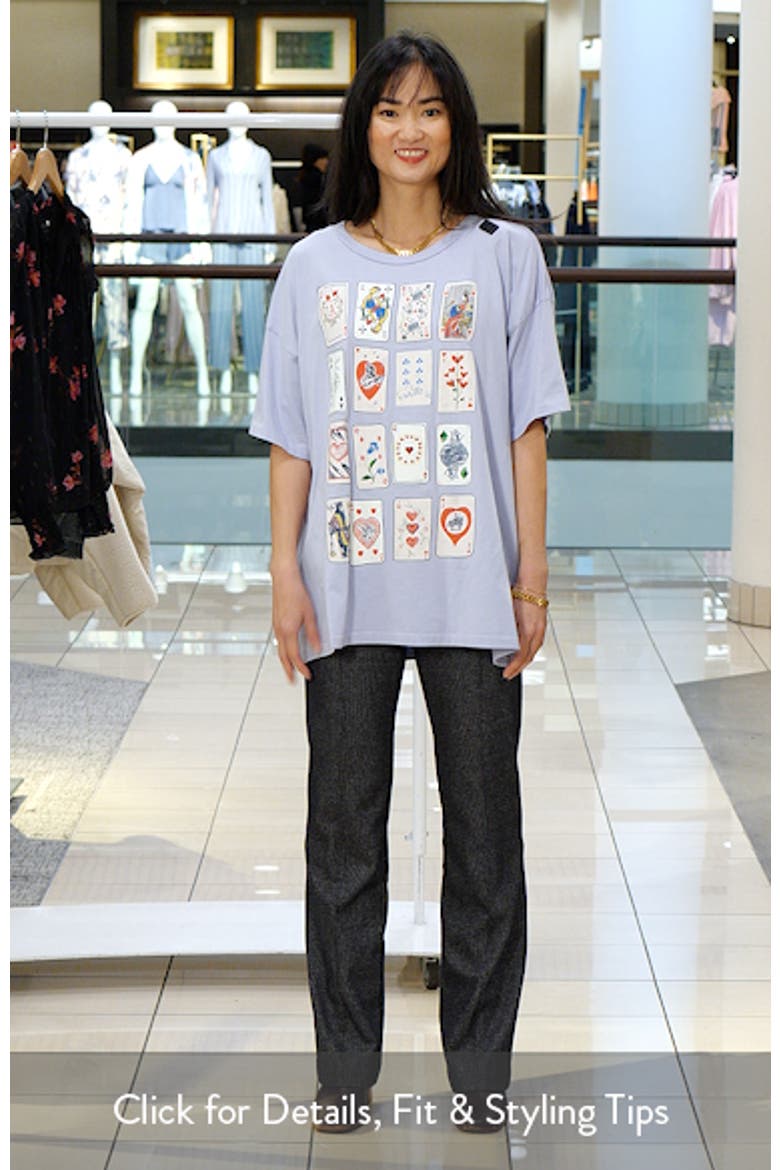 Cards for Dreamers Oversize Cotton Graphic T-Shirt video