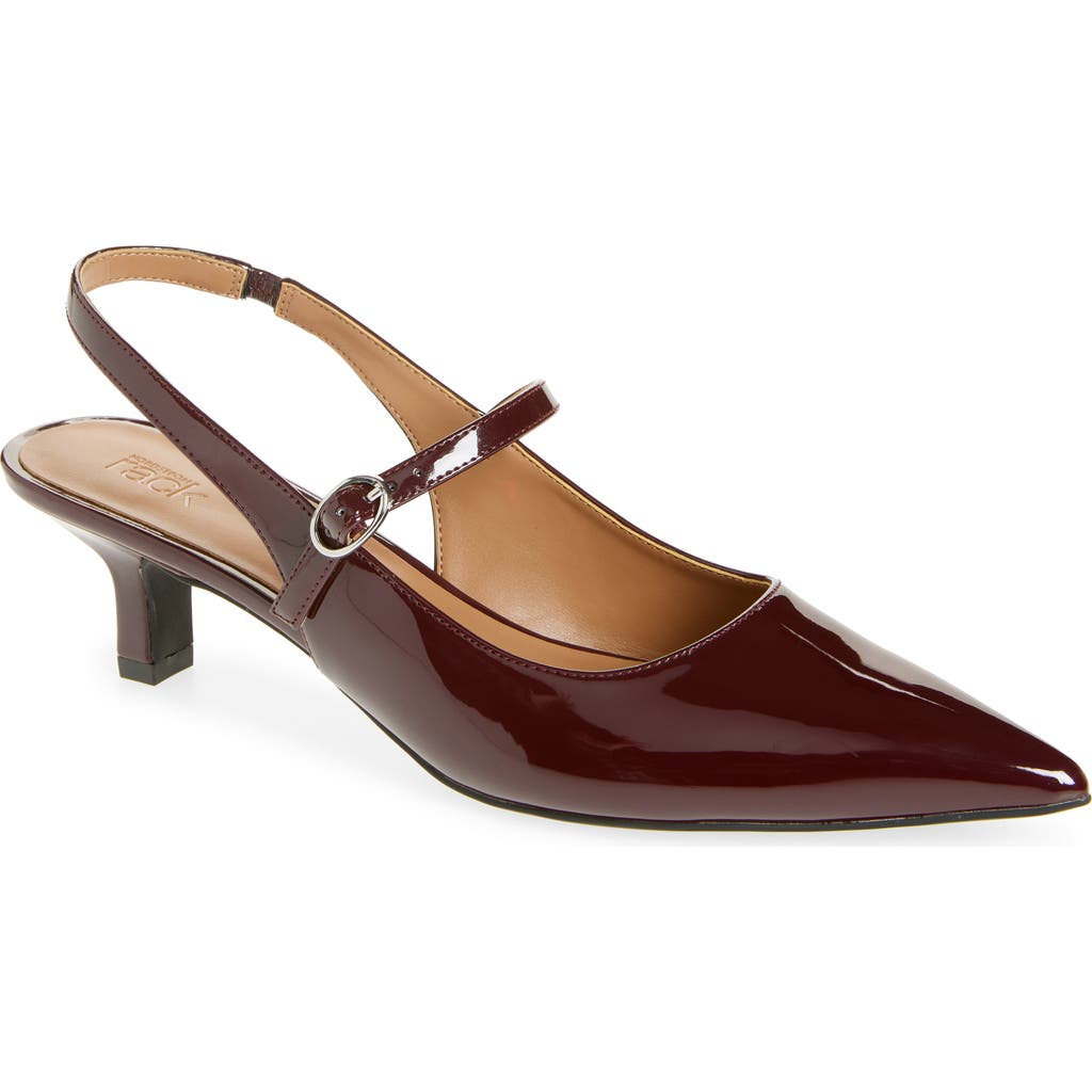 Nordstrom Rack Miranda Slingback Pump In Burgundy London