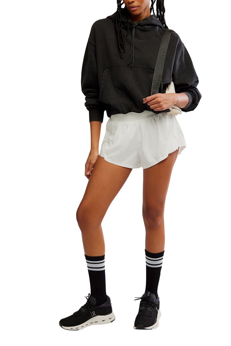 Day Off Crop Cotton Blend Hoodie, Alternate, color, BLACK