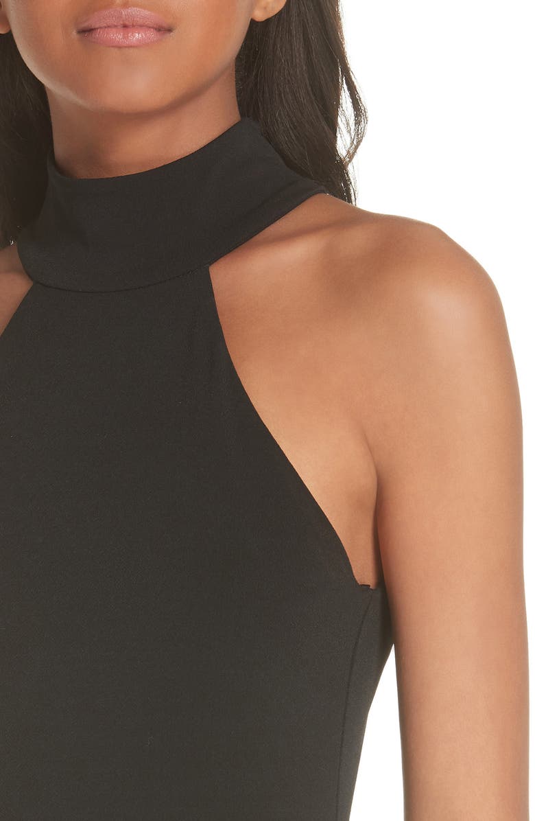 Alice + Olivia Jensen Halter Dress, Alternate, color, 