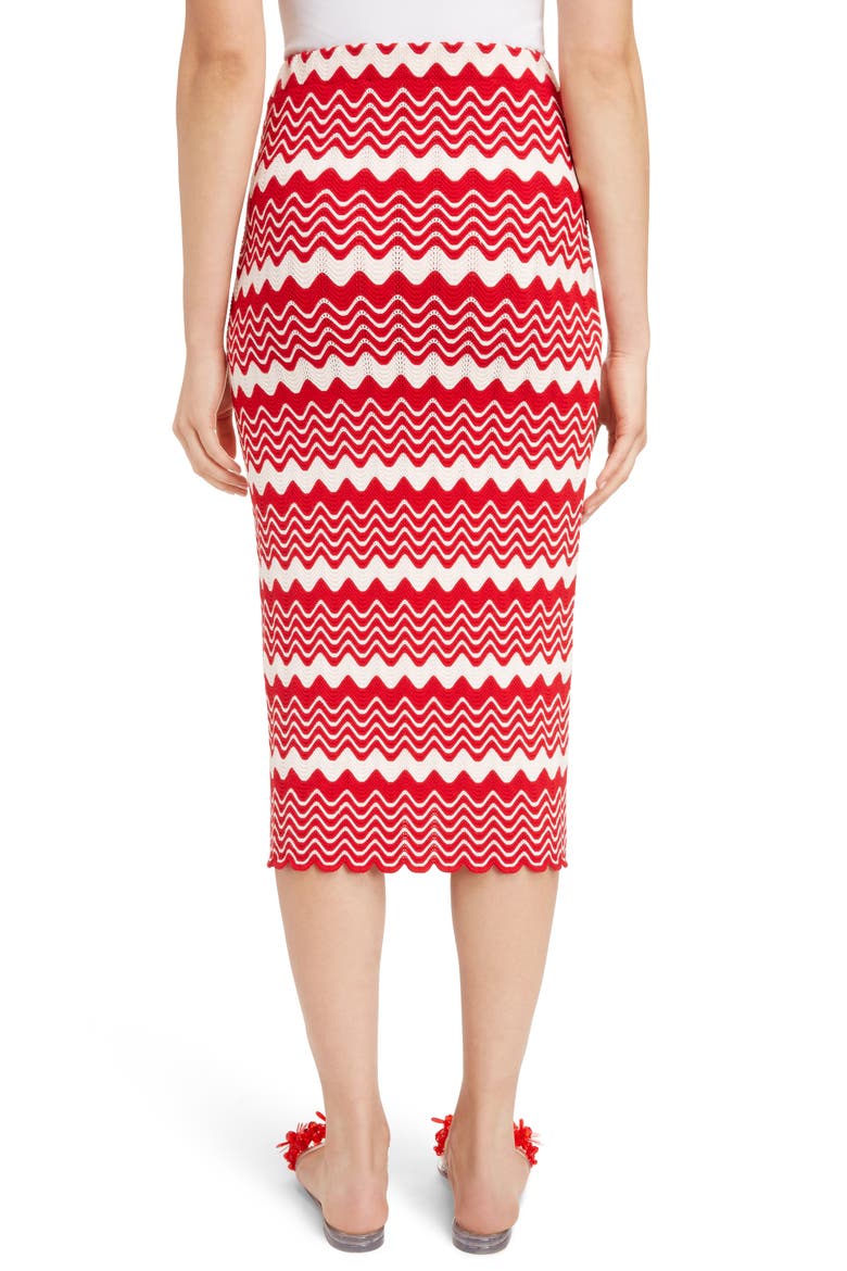 Wiggle Rib Tube Skirt, Alternate, color, PINK/ RED