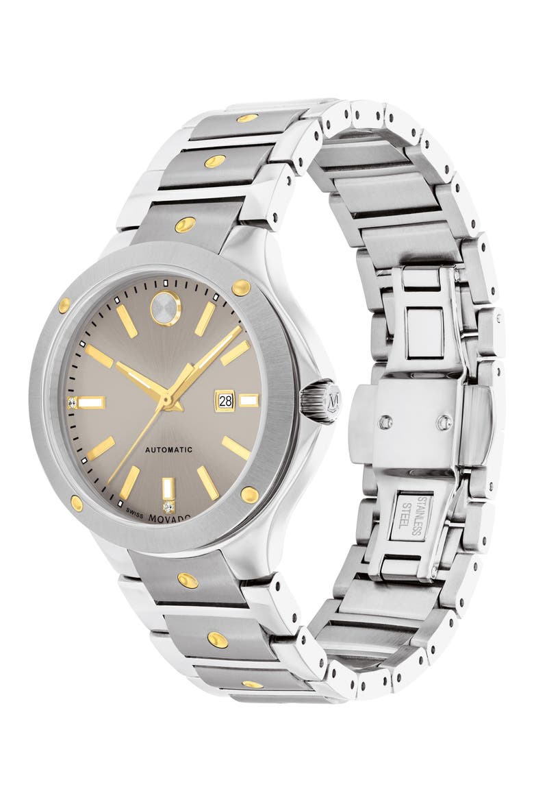 SE Automatic Bracelet Watch, 33mm, Alternate, color, SILVER/ GREY