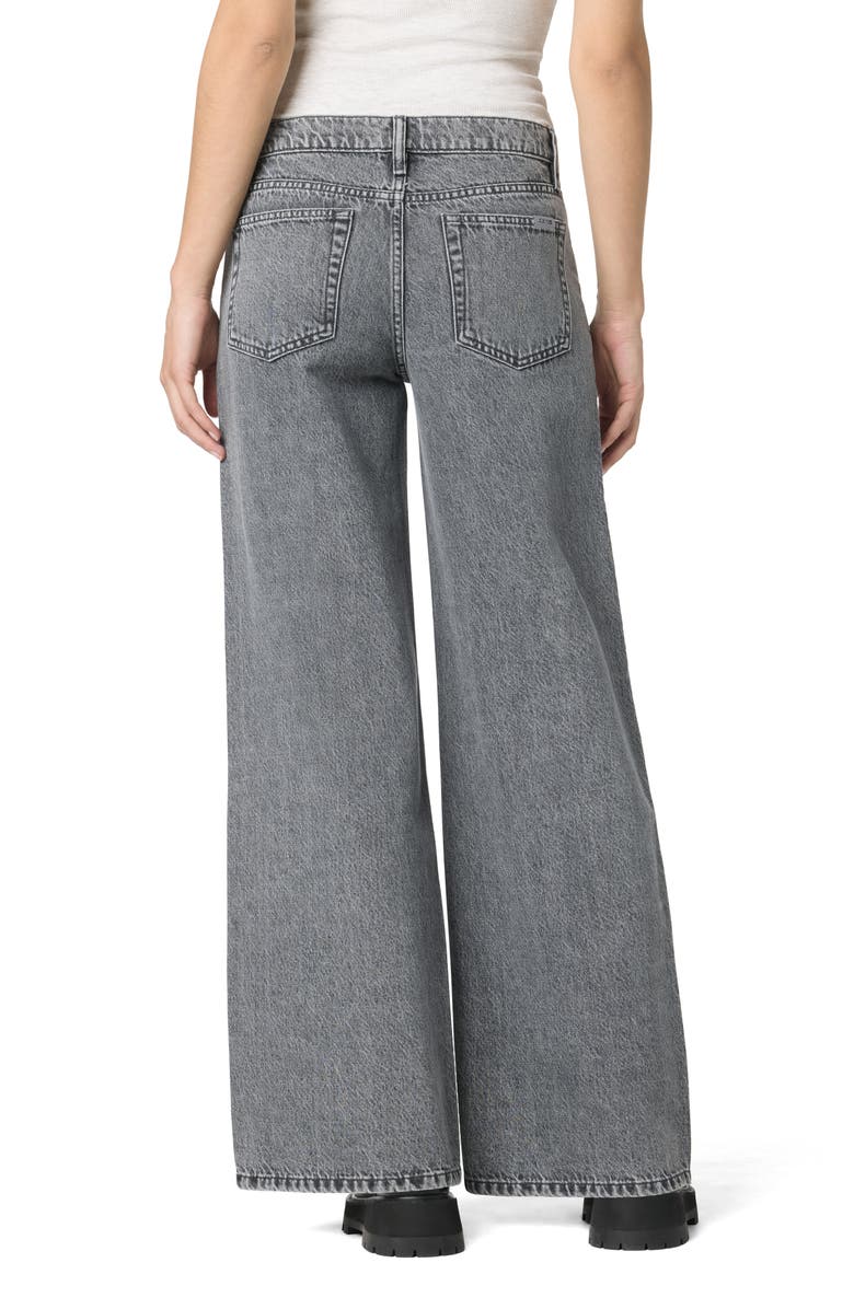 Joe's Crystal Embellished Low Rise Wide Leg Jeans, Alternate, color, Crystal Grey
