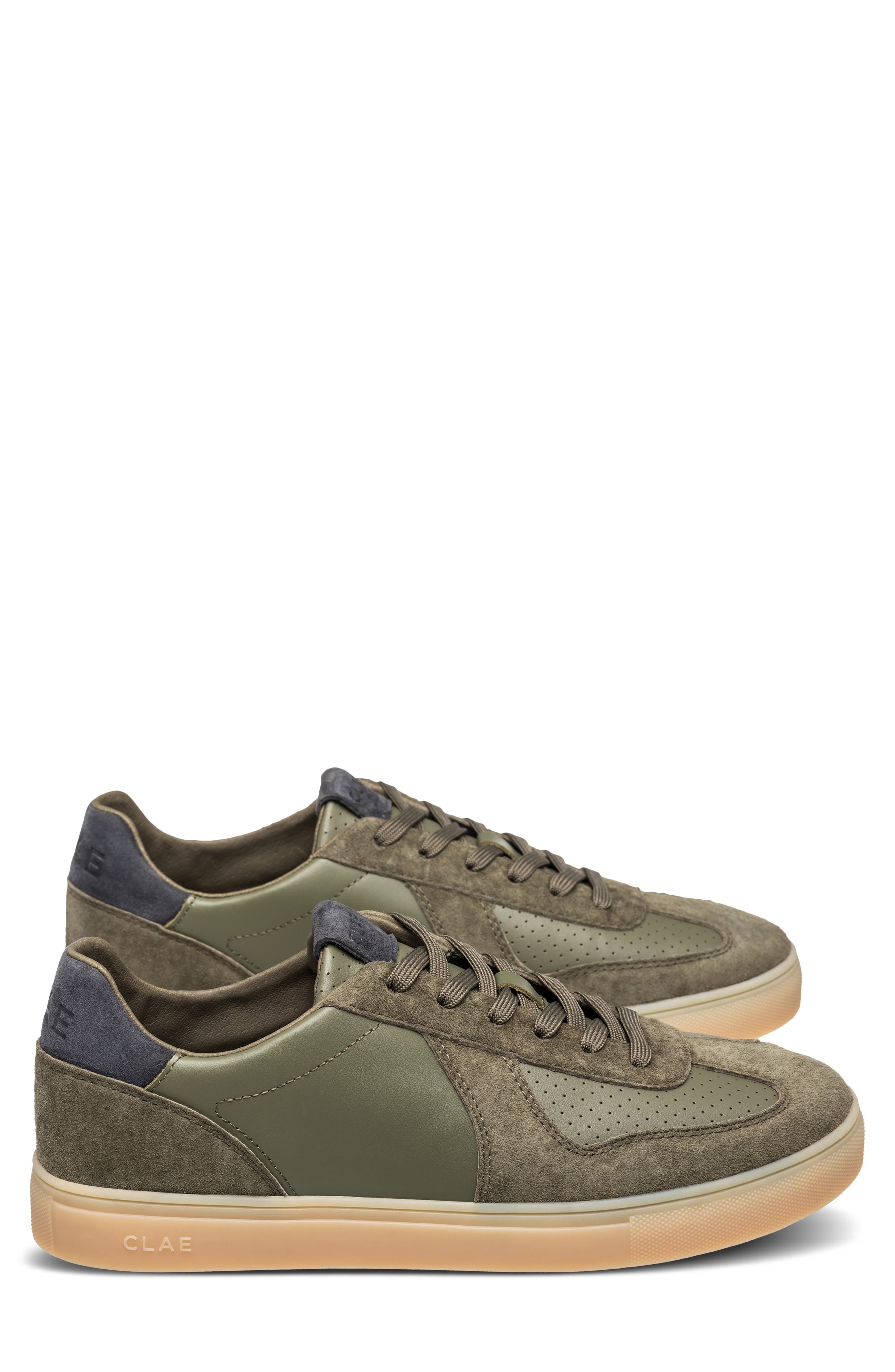 Bastian Leather Sneaker, Alternate, color, GREEN